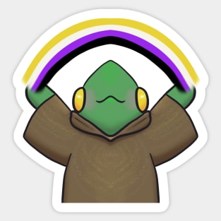 Non-Binary Gay Pride-Berry Sticker